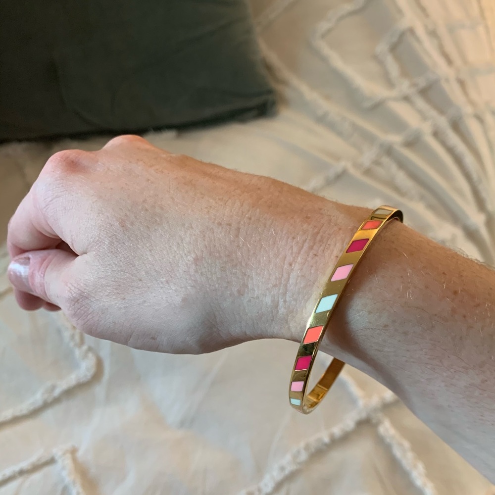 RARE Retired Kate Spade New York Striped Bangle